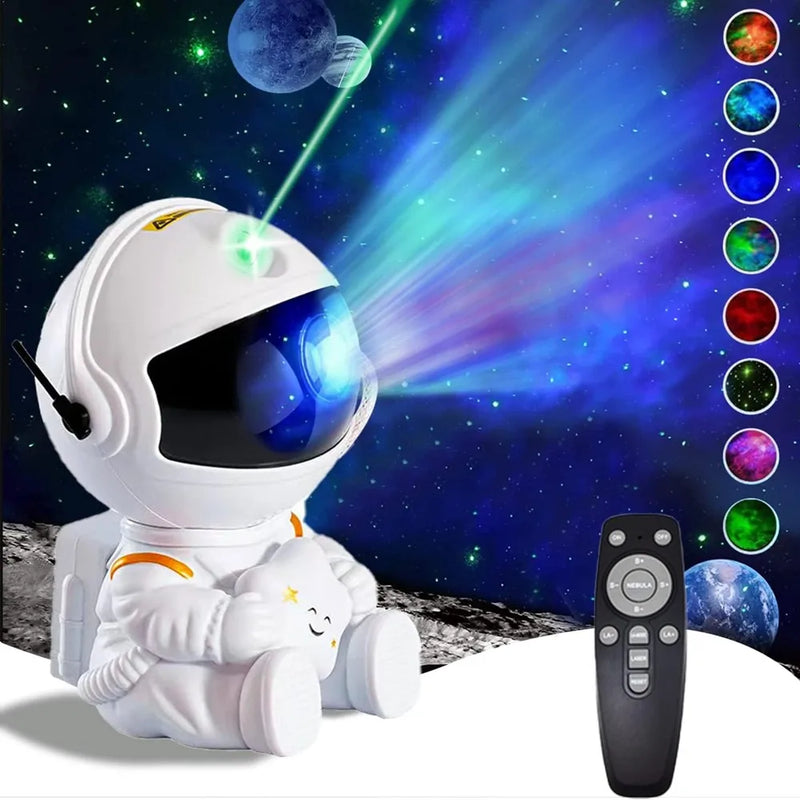 Projetor de Estrelas, Luz Noturna Galáctica, Projetor Espacial de Astronauta, Lâmpada LED Nebulosa Estrelada para Quarto, Decoração para o Lar, Presente para Crianças.