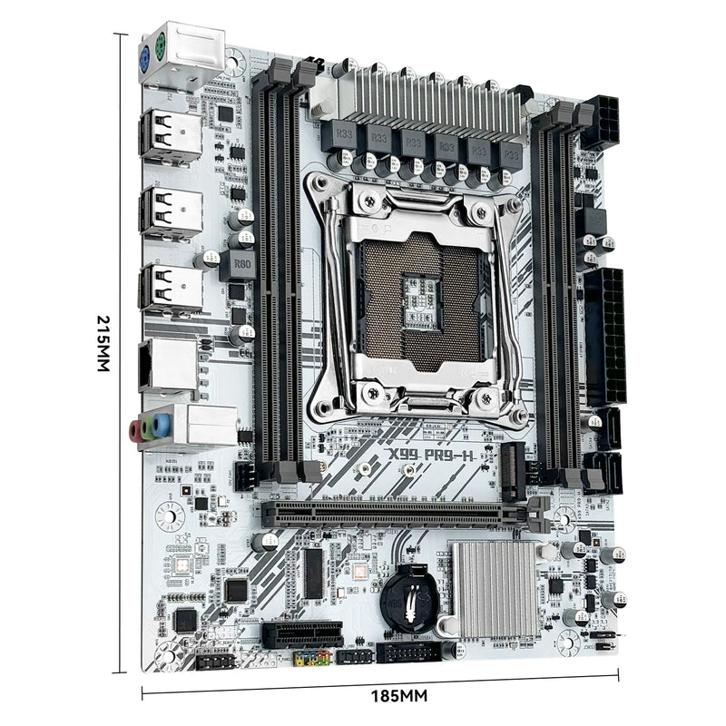 Kit de Placa Mãe MACHINIST X99 com processador Intel Xeon E5 2650 V4 LGA 2011-3, conjunto de memória DDR4 8GB*2, suporta NVME m.2, Branco X99 PR9-H.