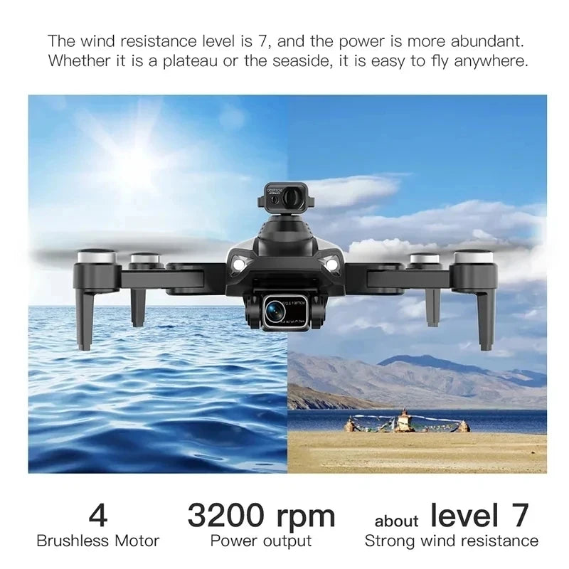 Drone L900 Pro SE MAX GPS 4K Profissional com Câmera Dual HD, WIFI 5G, Evitamento de Obstáculos 360°, Motor Sem Escovas, RC FPV Quadcopter